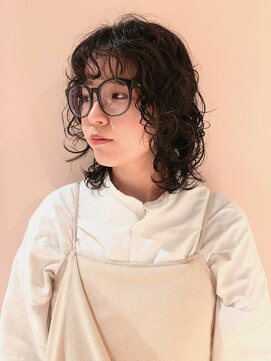 ハマモト レイヤーウルフパーマ