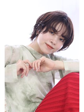 ヘアリゾート ブーケ(hair+resort bouquet) 20代30代40代/ウルフマッシュ×シースルー前髪