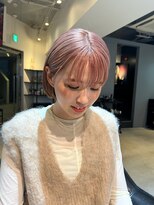 ニードバイスケール(NEED by SCALE)&nbsp;ケアブリーチ使用の柔らかいピンクベージュ♪