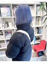 ディーカヘアーセンダイ(Di KA HAIR sendai) blue lavender/ブルーラベンダー/ブリーチ/ハイトーン/ボブ
