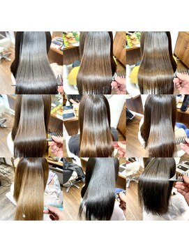 アンド ナップ(nap) セミロングからロングの縮毛矯正