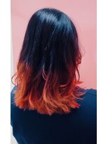 ラグーンヘアー(Lagoon hair) ブリーチオンカラーピンク♪