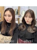 似合わせ顔まわり　前髪カット　顔まわり　サイドバング　#