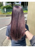 ブリーチなし透明感ラズベリーカラー 推しカラー 船橋 船橋駅