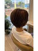 レディースショート×ことりベージュ/20代30代40代50代