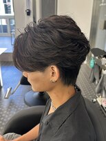 メンズフィール 南森町(MENS FEEL)&nbsp;スペインカール/スパイキーショート/ブルーブラック/南森町