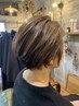 白髪染めカラーカット　　M～L＋2000円　SL＋3000円