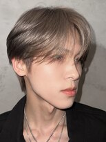 韓国シースルーマッシュミルクティーベージュミニウルフ