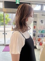 コワファースト 大分(COIFF1RST) 透明感バツグン!ベージュカラー外はねミディ