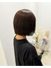 【自然でなめらかな仕上がり★】ストレートパーマ+カット+ヘッドスパ