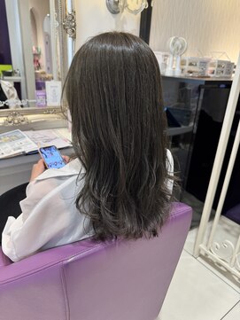 ハピネス 河原町店(Happiness) オリーブベージュ　ブリーチ無しカラー　京都美容室　進詩織