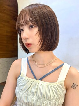 ミンクス 銀座店(MINX) 【MINX長濱】収まりのいいプツッと顎ラインボブ
