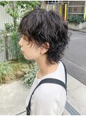 大人ショートウルフ/ハンサムショート/前髪あり/30代40代50代