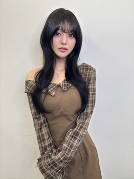 ペレ 栄 アネックス(PELE栄ANNEX) 着物ヘア/ダークアッシュ/ミディアムレイヤーカット/栄