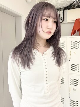 ラッドルーム(LAD ROOM.) レイヤーカット/顔周りレイヤー/ラベンダーグレージュ
