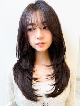 ビジョルノ つくばみどりの店(Begiorno) レイヤーカット×顔周りカット/韓国風20代30代美人