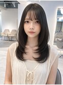 ◎ロングレイヤーカット/シースルーバング/顔まわりレイヤー