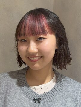 フェイス 石川町 (FACE) ボブパーマ×インナーカラー