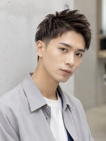 MEN'S salon Rue de noel メンズカット/パーマ/眉毛【ルード ノエル】&nbsp;Men's_ミディアムショート_マッシュウルフ_黒髪