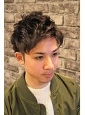 爽やかアップバングショート