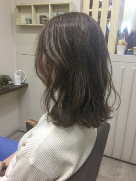 ファシオ ヘア デザイン(faccio hair design) ブリーチハイライト×グレージュミディアム