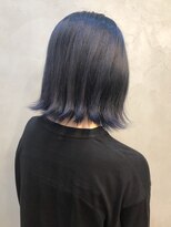 ヘアスタジオダップ(hair studio dap)&nbsp;外ハネ×ネイビー