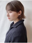 【morio 原宿】外ハネ　ボブ　外国人風ベージュカラー　オバラ