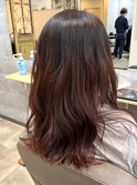 ピンクグラデーションセミロング☆