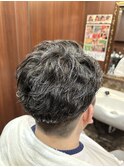 無造作オールバック
