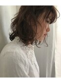ニュアンスパーマ ミディアムボブ