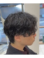 ハバナ 渋谷(HAVANA) 刈り上げないセンターパート×波巻きスパイラルパーマ