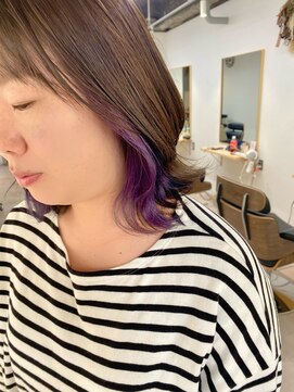 トト 船橋店(toto.) 黒髪/グレーベージュ/レイヤーロング/前髪パーマ[西船橋/津田沼]