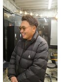 波巻きハイライトアップバングツーブロックマッシュ