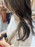 髪質改善カラー×カーキグレージュ