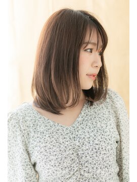 カバーヘア ブリス 上尾西口店(COVER HAIR bliss) 美髪シルキーベージュ前下がりレイヤーカットY上尾20代30代40代