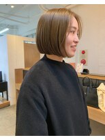 クラフト ヘア デザイン(CRAFT HAIR DESIGN) 【craft渡邉】大人ミニボブ　/ オリーブベージュ