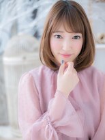 モッズヘア 越谷(mod's hair) 大人かわいいハイライト前下がりぷつっとボブc5越谷20代30代40代