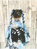 プロが着つけする、着崩れしない浴衣の着付けとヘアセット