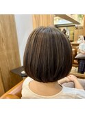 アンブレラカラーで透明感おしゃれボブ
