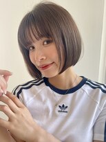 イヴォークトーキョーオーサカ(EVOKE TOKYO osaka)&nbsp;切りっぱなしボブ 丸み レイヤー 小顔カット