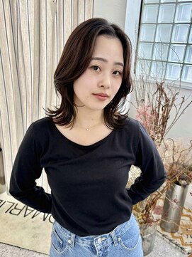 ロマーリ 岡山店(LOMARLIE) レイヤーカジュアル_大人可愛いくびれヘア