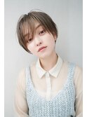 【GEEKS渋谷】スモーキーベージュ/春カラー/小顔/クールショート