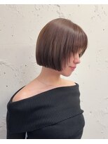 ヘアサロン エフ 渋谷(F)&nbsp;レイヤーボブ　アッシュブラウン