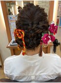 うなじスッキリアップヘア！結婚式 二次会 花嫁 ドレス 着物