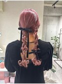 お呼ばれツインアレンジ