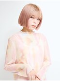 ミディアムヘア/ショコラベージュ/ボブルフ/新宿駅