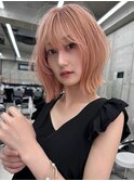 オレンジベージュ/ブリーチ/ハイトーン/オレンジ/名古屋