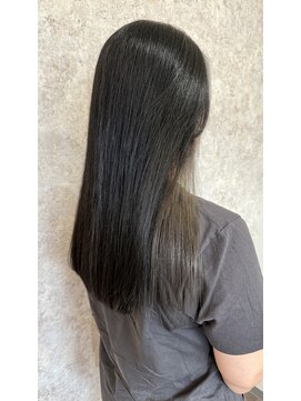 シュガービー(SUGAR-B) イヤリングカラー×ブルーブラックストレート