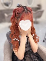 ヘア サロン クラン ソア 心斎橋店(hair salon clan soar)&nbsp;特殊編み上げハーフツイン【クランソア】ヘアメ/ヘアセット