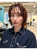 レイヤーボブのニュアンスパーマ
